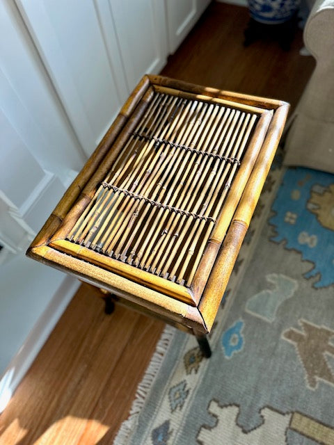 Burnt Bamboo Side Table