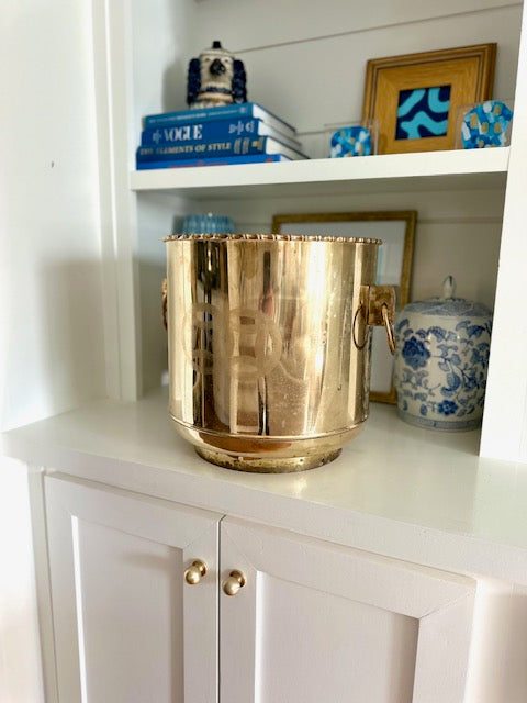 Brass Double Happiness Planter